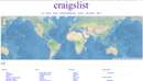 Craigslistのトップページ画面